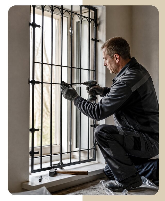 Установка решеток в проем в Касимах по цене от 4893 р. | ДвериЛегко-Ксм
