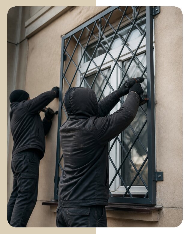 Установка антивандальных решеток на окна в Касимах